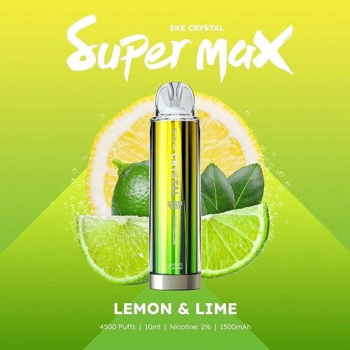 lemon and lime crystal super max flavours