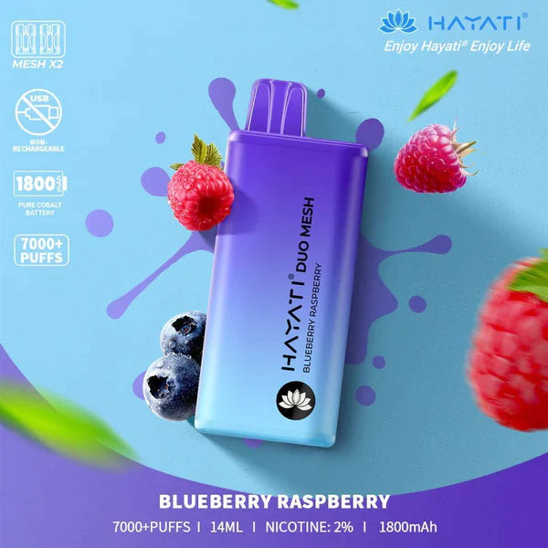 hayati duo mesh blueberry raspberry
