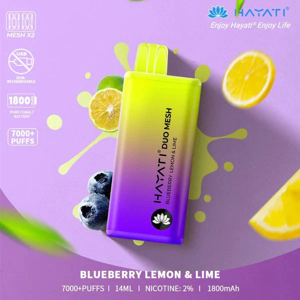 hayati duo mesh blueberry lemon and lime
