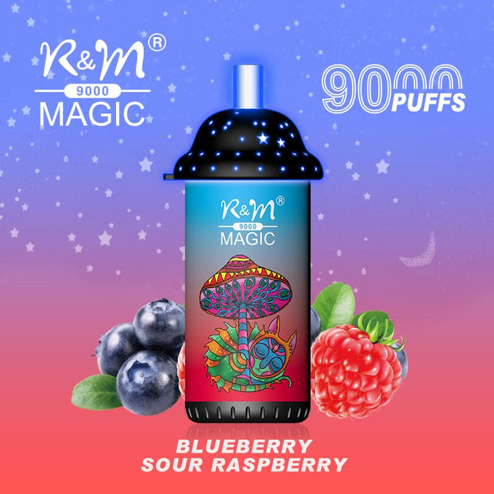 R&M Magic 9000 blueberry sour raspberry