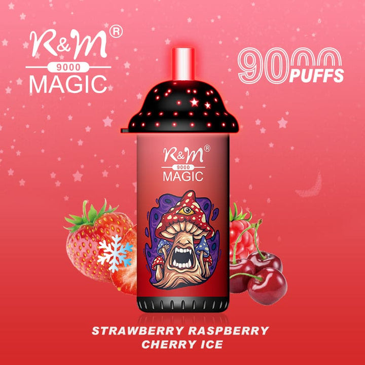 r&m magic strawberry raspberry cherry ice