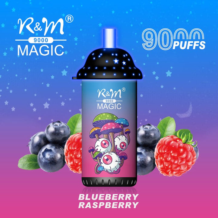 R&M 9000 puffs blueberry raspberry